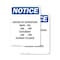 Signmission Hours Of Operation Mon - Fri _, 7 in W x Rectangle, Plastic OS-2PACK-NS-P-710-V-13542 - alternate 1